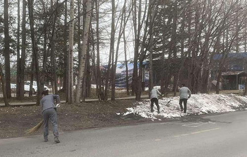 “文明健康、綠色環(huán)?！睈蹏l(wèi)生整潔行動